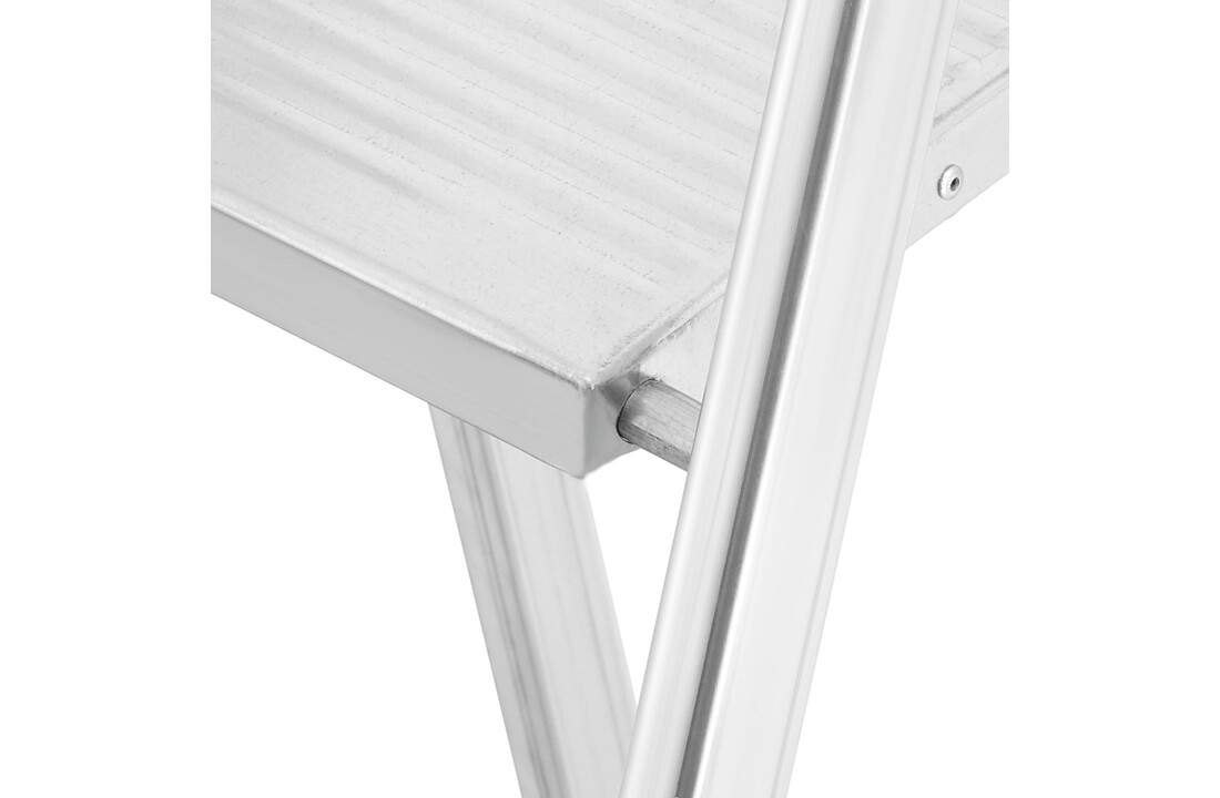 HIGHER Aluminium huishoudladder, 4 treden, 2.75m