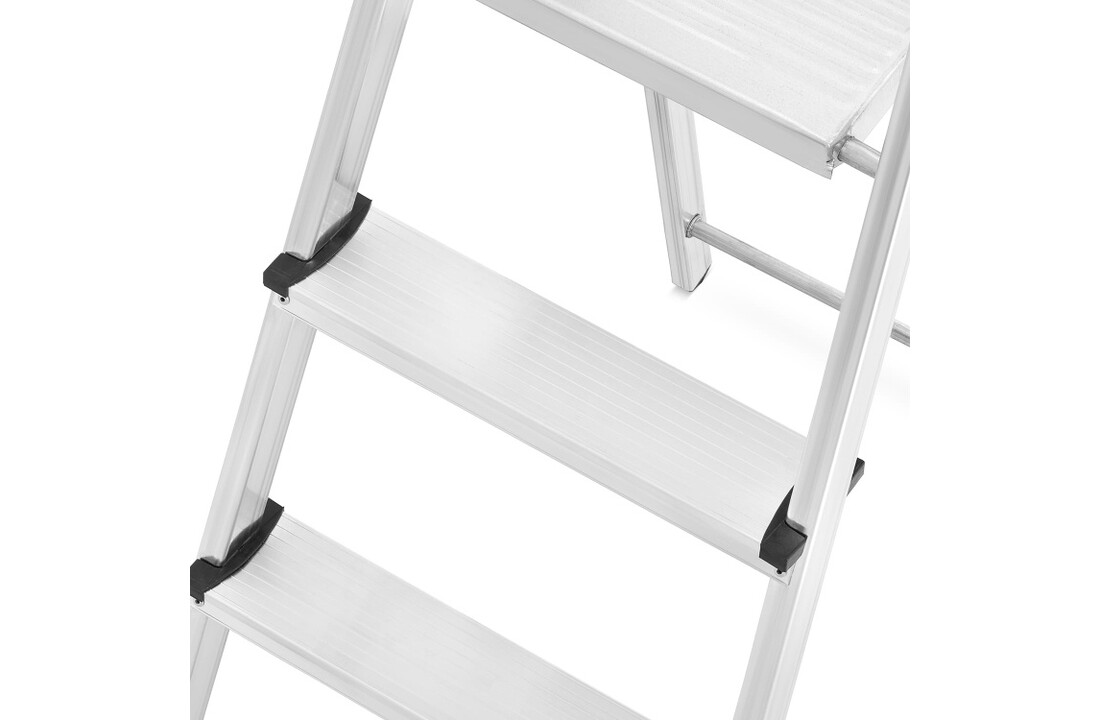 HIGHER Aluminium huishoudladder, 4 treden, 2.75m