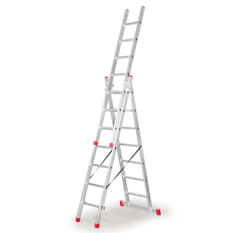 Vouwladder 3x 11 - werkhoogte 7,59 m - Faraone