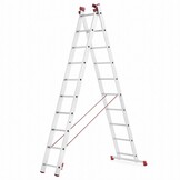 Universele Aluminium Ladder 3x10 HIGHER voor Trappen 7,55m