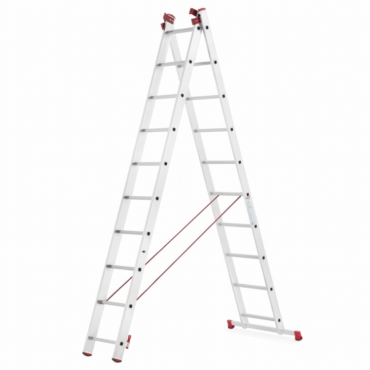 Universele Aluminium Ladder 3x10 HIGHER voor Trappen 7,55m