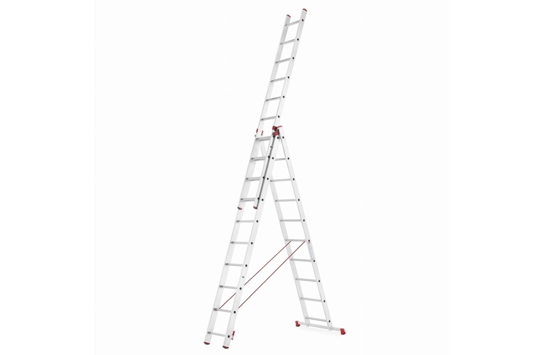 Universele Aluminium Ladder 3x10 HIGHER voor Trappen 7,55m