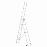 Universele Aluminium Ladder 3x10 HIGHER voor Trappen 7,55m