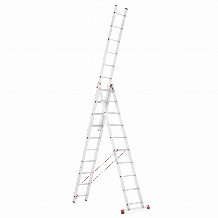 Universele Aluminium Ladder 3x10 HIGHER voor Trappen 7,55m