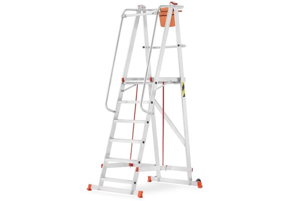 Bordestrap 6 treden – werkhoogte 3,57 m – HIGHER