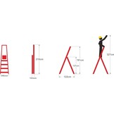 ALOSS Werkplatformladder 9306 - Werkhoogte 3,27m