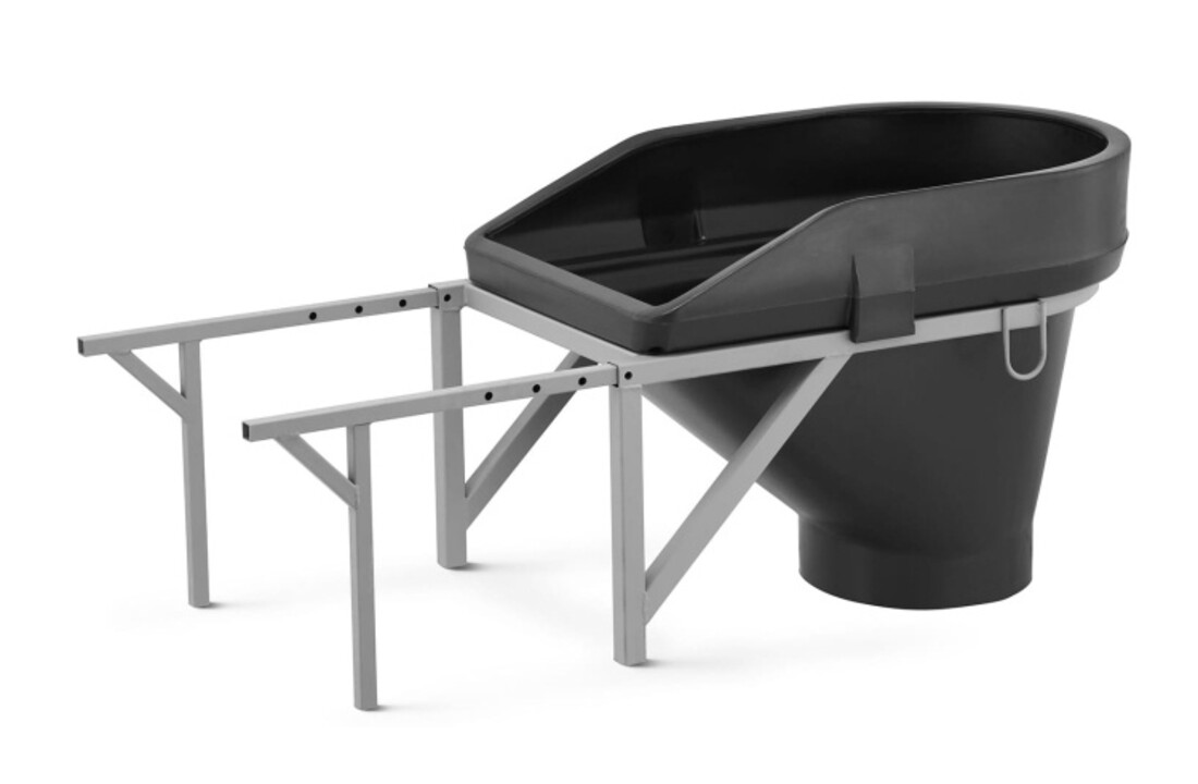 Stortkoker - met draagconstructie - 6 m - Ø 60-41 cm - zwart