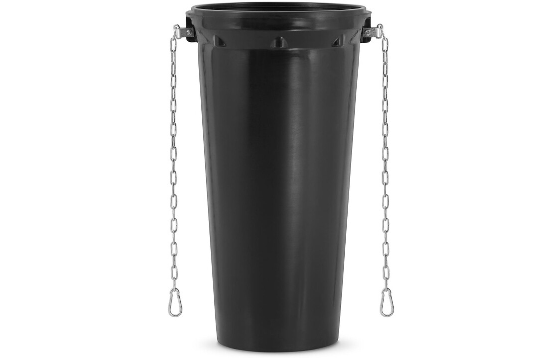 Stortkoker - met draagconstructie - 6 m - Ø 60-41 cm - zwart