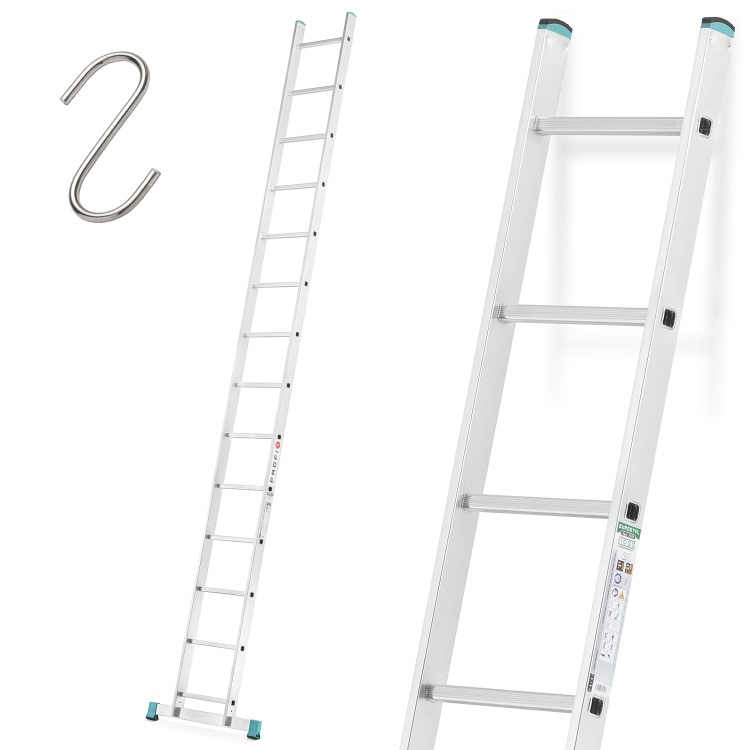 ALOSS Enkele Opzetladder 1x14 3,98m