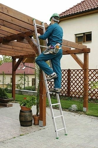 Ladder - 14 treden - aluminium - 5,50 m werkhoogte - tot 150 kg