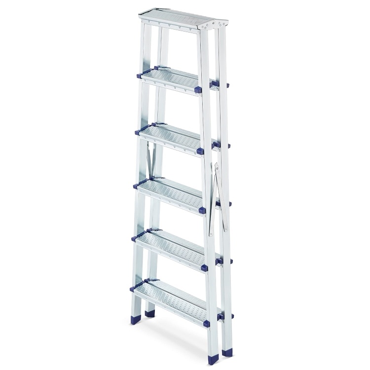 HIGHER Dubbele Huishoudtrap 2x6 Treden - Max 125kg