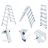 Huishoudtrap - 2x 6 treden - inklapbaar - 3,34 m werkhoogte