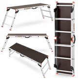 Werkplatform - aluminium - inklapbaar - 2,6 m werkhoogte