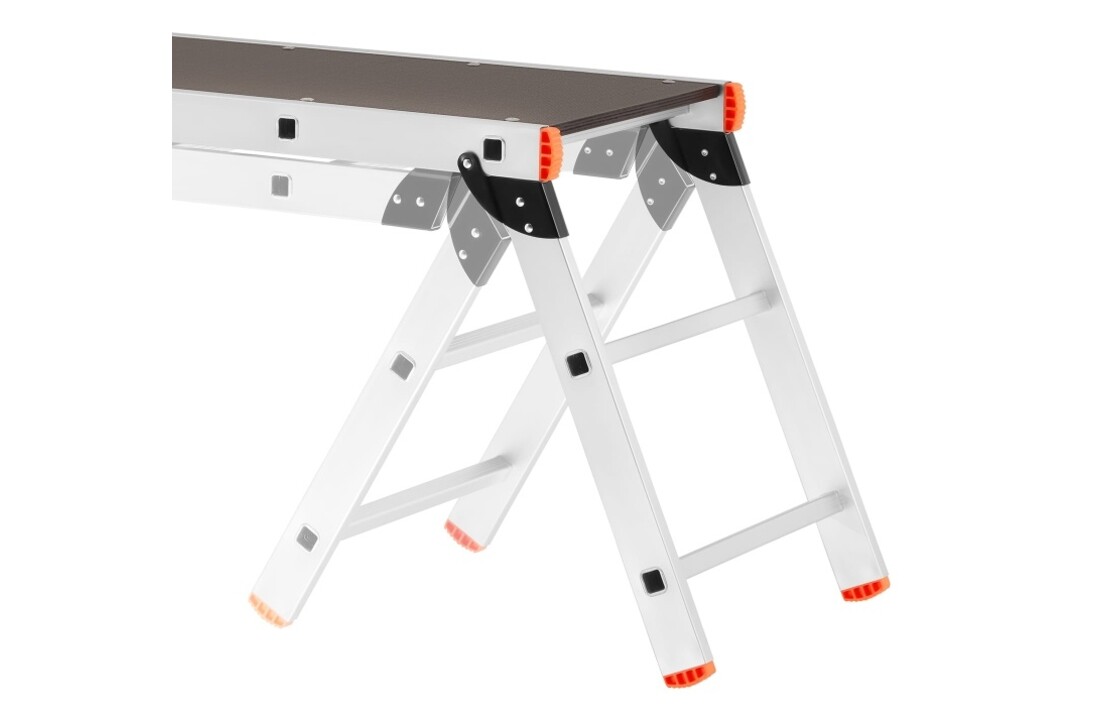 Werkplatform - inklapbaar - 2,6 m werkhoogte - aluminium