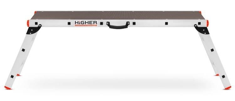 Werkplatform - inklapbaar - 2,6 m werkhoogte - aluminium