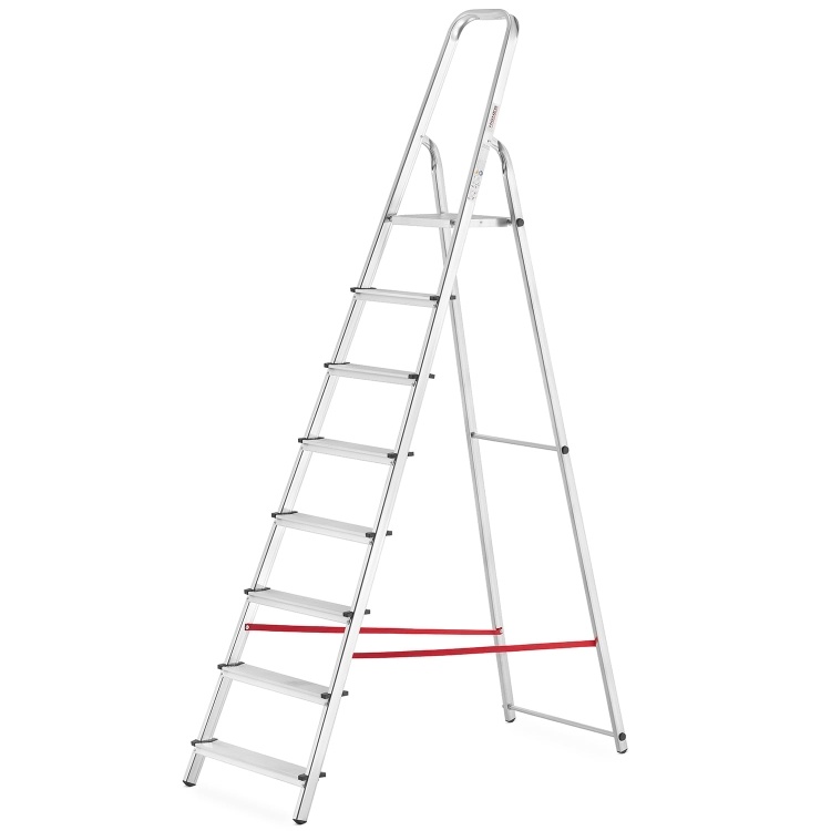 HIGHER Aluminium Huishoudladder 8 Treden - 3,60 m