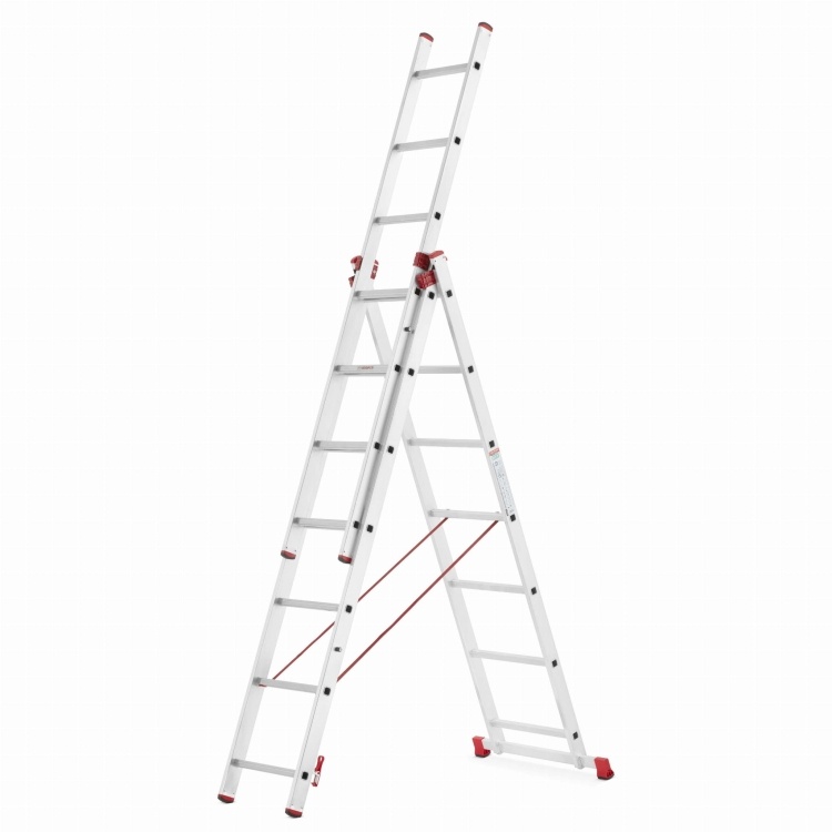 Vouwladder - reformladder - 3x7 treden - werkhoogte 4,49m