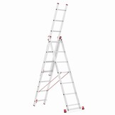 Vouwladder - reformladder - 3x7 treden - werkhoogte 4,49m