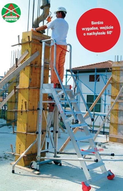 Bordestrap 7 treden – werkhoogte 3,52 m – FARAONE