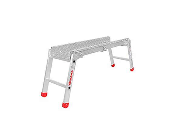 Werkplatform - 2 treden - aluminium -2,50 m werkhoogte