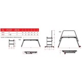 Faraone SGS Opvouwbaar Werkplatform - 2 Treden