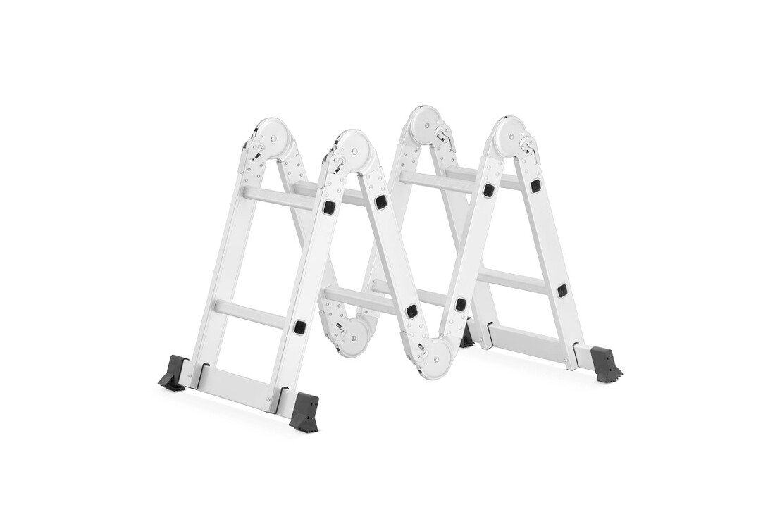 HIGHER Multifunctionele Vouwladder 4x2 met Werkplatform - 150kg