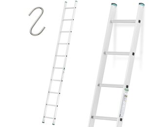 Aloss 1-delige schuifladder 1x10 sporten - 2,84m