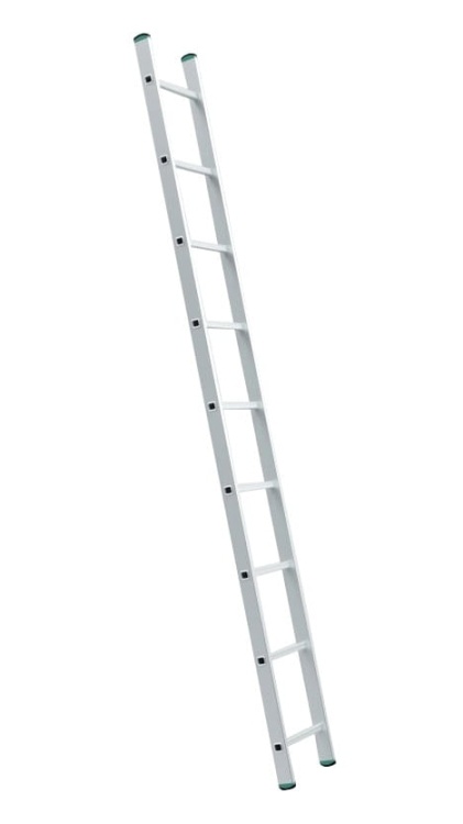 Ladder - 10 treden - 2,84 m - werkhoogte 4,30 m - aluminium