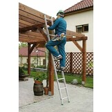 Ladder - 10 treden - 2,84 m - werkhoogte 4,30 m - aluminium