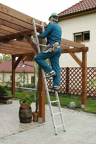 Ladder - 10 treden - 2,84 m - werkhoogte 4,30 m - aluminium