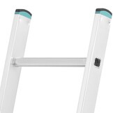 Ladder - 10 treden - 2,84 m - werkhoogte 4,30 m - aluminium