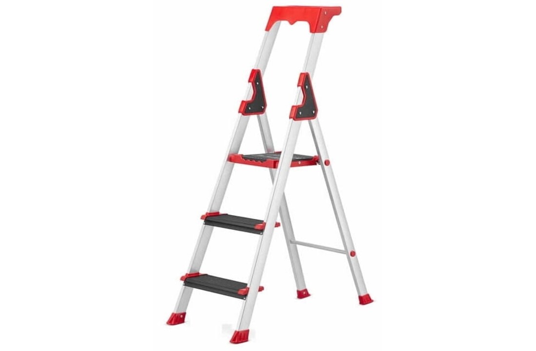 HIGHER ALU 3 Professionele Montage Ladder - 3 treden