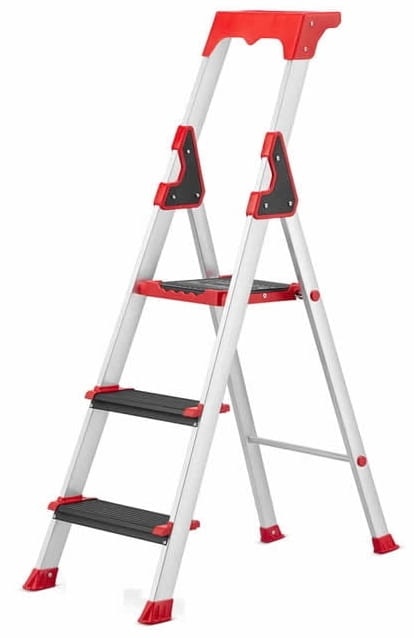 HIGHER ALU 3 Professionele Montage Ladder - 3 treden