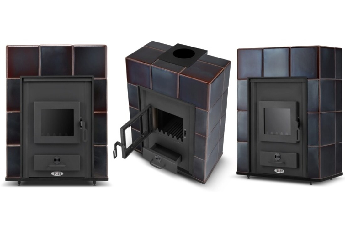 Kachel MARSYLIA met watermantel 14 kW, keramiek