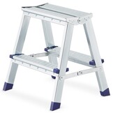 Huishoudtrap - 2x 2 treden - 2,42 m werkhoogte - tot 125 kg