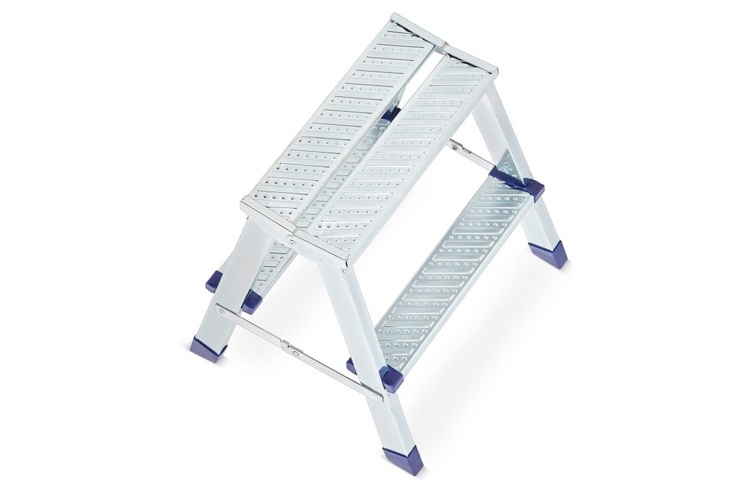 Huishoudtrap - 2x 2 treden - 2,42 m werkhoogte - tot 125 kg