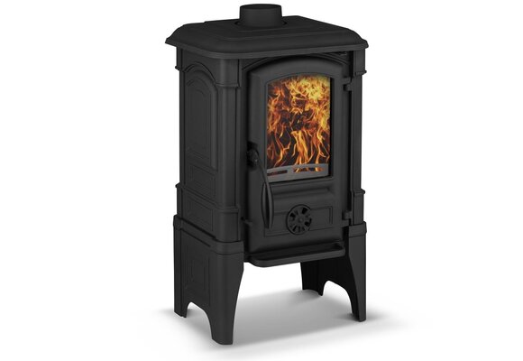 Houtkachel - gietijzer - 8,4 kW - FERGUSS ZEUS - zwart