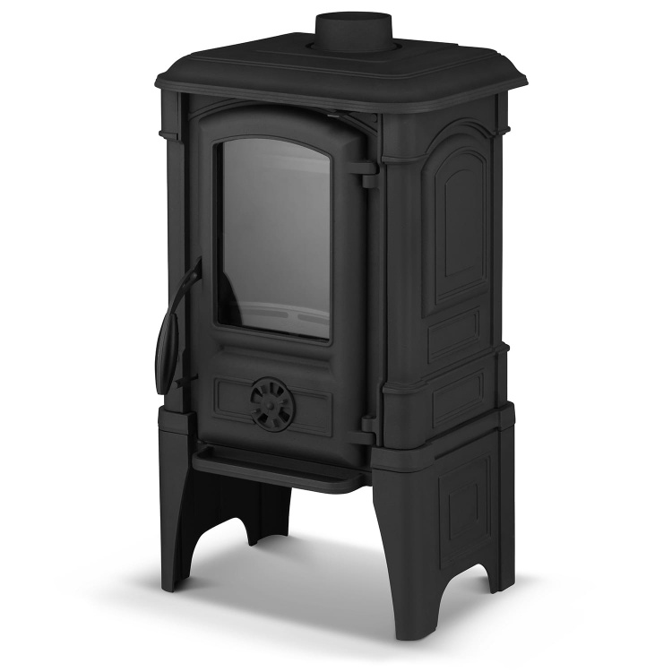 Houtkachel - gietijzer - 8,4 kW - FERGUSS ZEUS - zwart