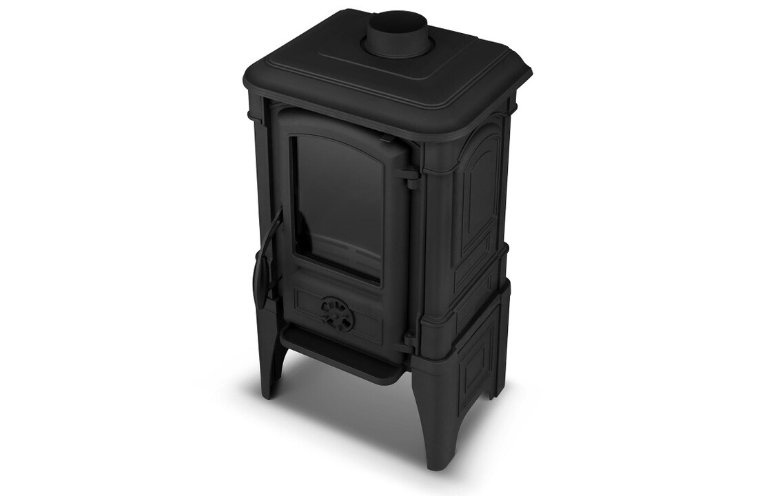 Houtkachel - gietijzer - 8,4 kW - FERGUSS ZEUS - zwart