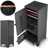 HIGHER Wędzarnia ogrodowa 2w1: grill en roken - staal