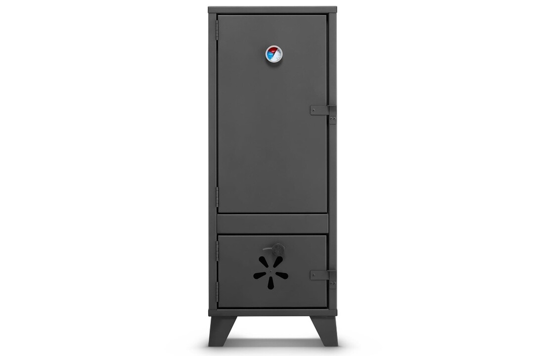 HIGHER Wędzarnia ogrodowa 2w1: grill en roken - staal