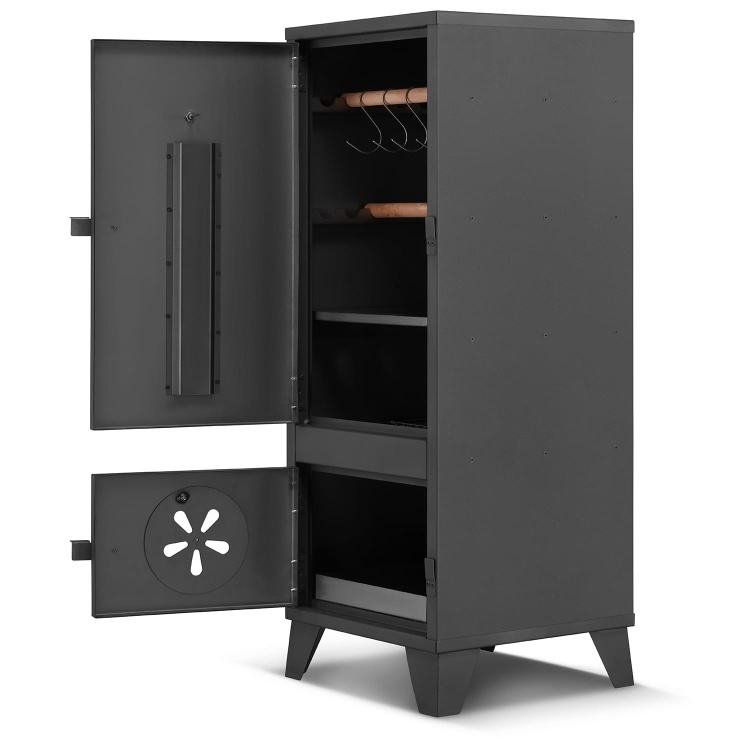 Rookoven 2-in-1  & grill staal - zwart - HIGHER