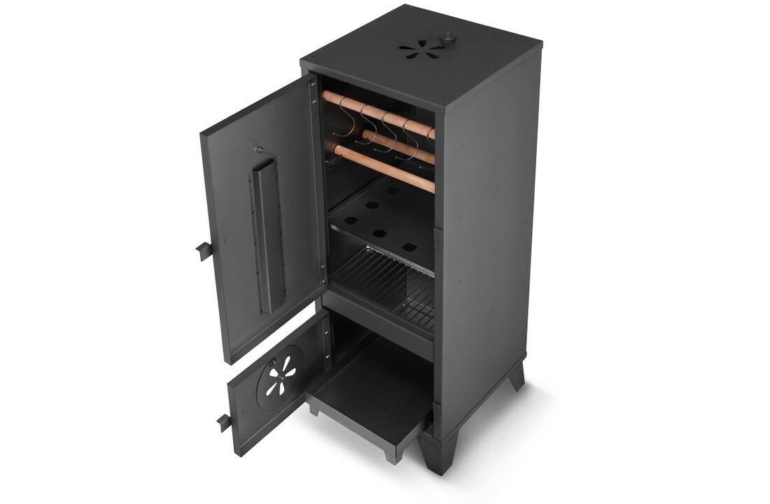 Rookoven 2-in-1  & grill staal - zwart - HIGHER