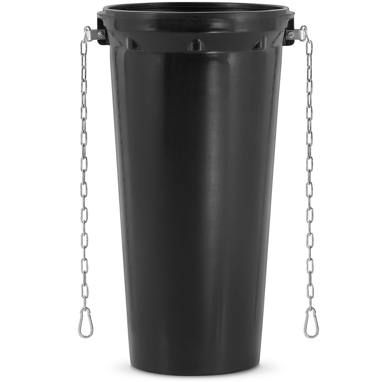 Stortkoker - met draagconstructie - 10 m - Ø 60-41 cm - zwart