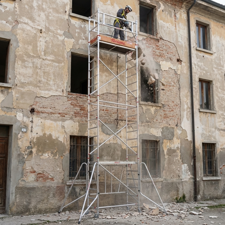 Faraone Compact XS Aluminium Rolsteiger - 7,60m Werkhoogte