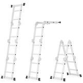 Vouwladder - 4x2 treden - 350 cm werkhoogte - aluminium