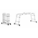 Vouwladder - 4x2 treden - 350 cm werkhoogte - aluminium