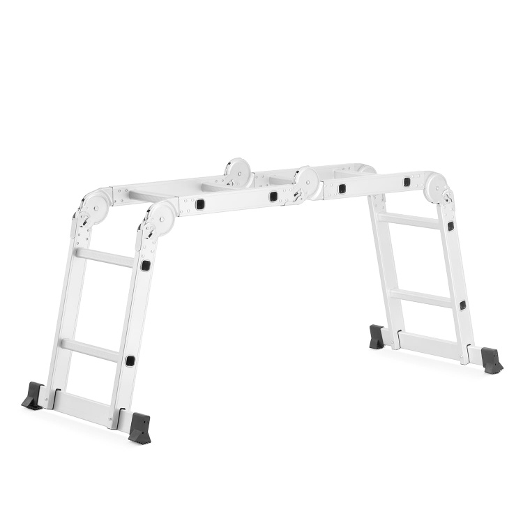 Vouwladder - 4x2 treden - 350 cm werkhoogte - aluminium