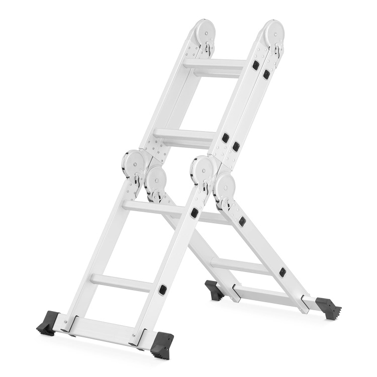 Vouwladder - 4x2 treden - 350 cm werkhoogte - aluminium