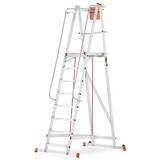 Magazijn bordestrap - 4,07 m werkhoogte - aluminium - HIGHER